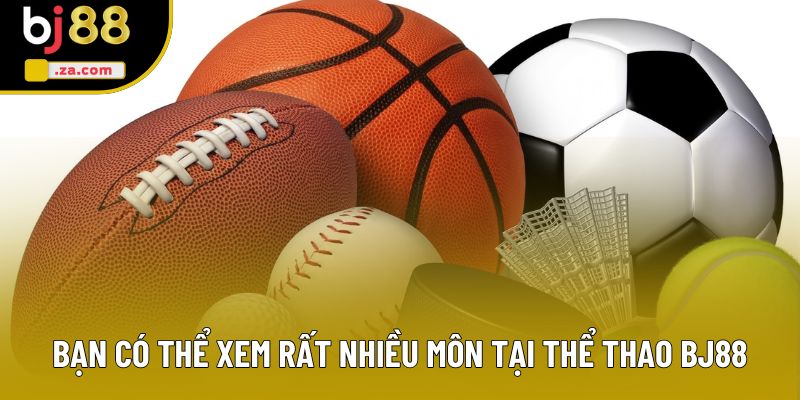Bạn có thể xem rất nhiều môn tại thể thao BJ88